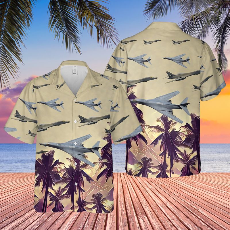 US Air Force Rockwell B 1 Lancer Hawaiian Shirt And ShortsA