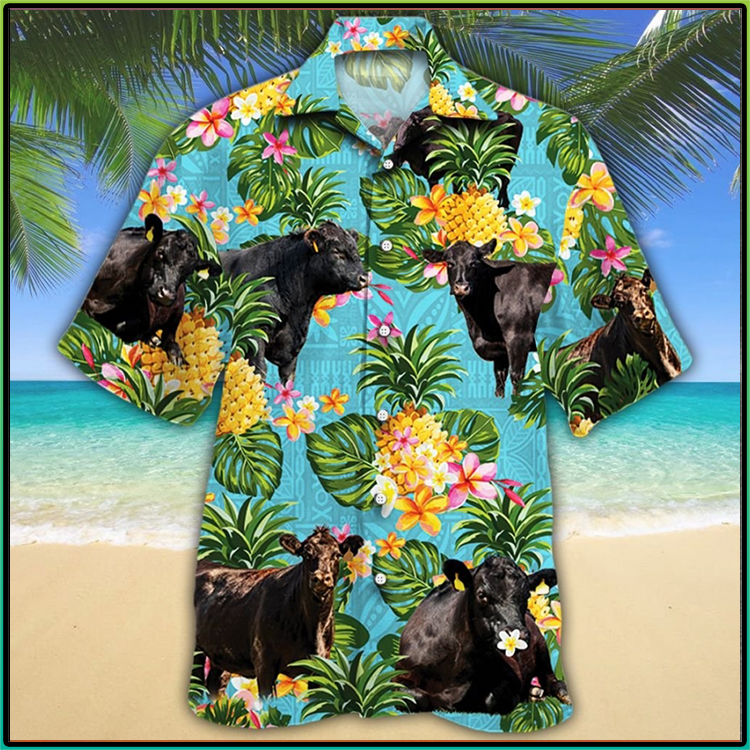 Black Angus Cattle Lovers Hawaiian Shirt7