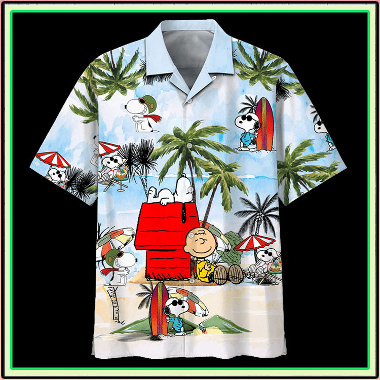 Peanuts snoopy summer time hawaiian shirt3