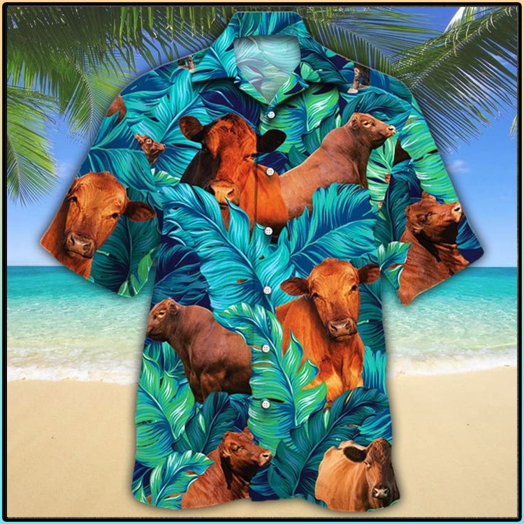 Red Angus Cattle Lovers Hawaiian Shirt3