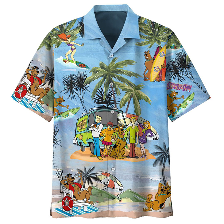 Scooby Doo Summer Vacation Hawaiian Shirt1