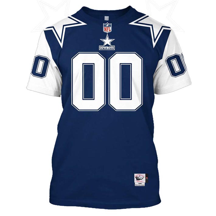 NFL Dallas Cowboys Custom Name And Number 3D Hoodie Shirt4