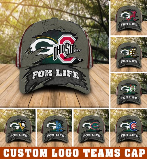 Green Bay Packers with custom logo sport team cap 1