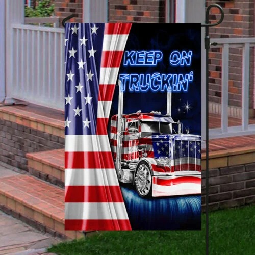 American flag truck Keep On Truckin flag 4