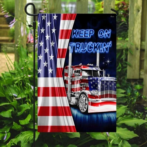 American flag truck Keep On Truckin flag 5