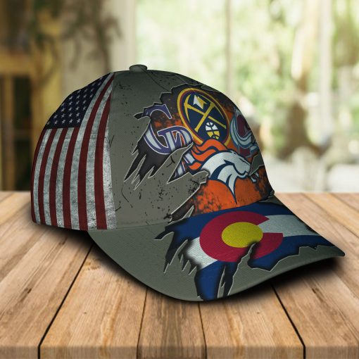 Denver Broncos Denver Nuggets Colorado Rockies Colorado Avalanche cap hat 2