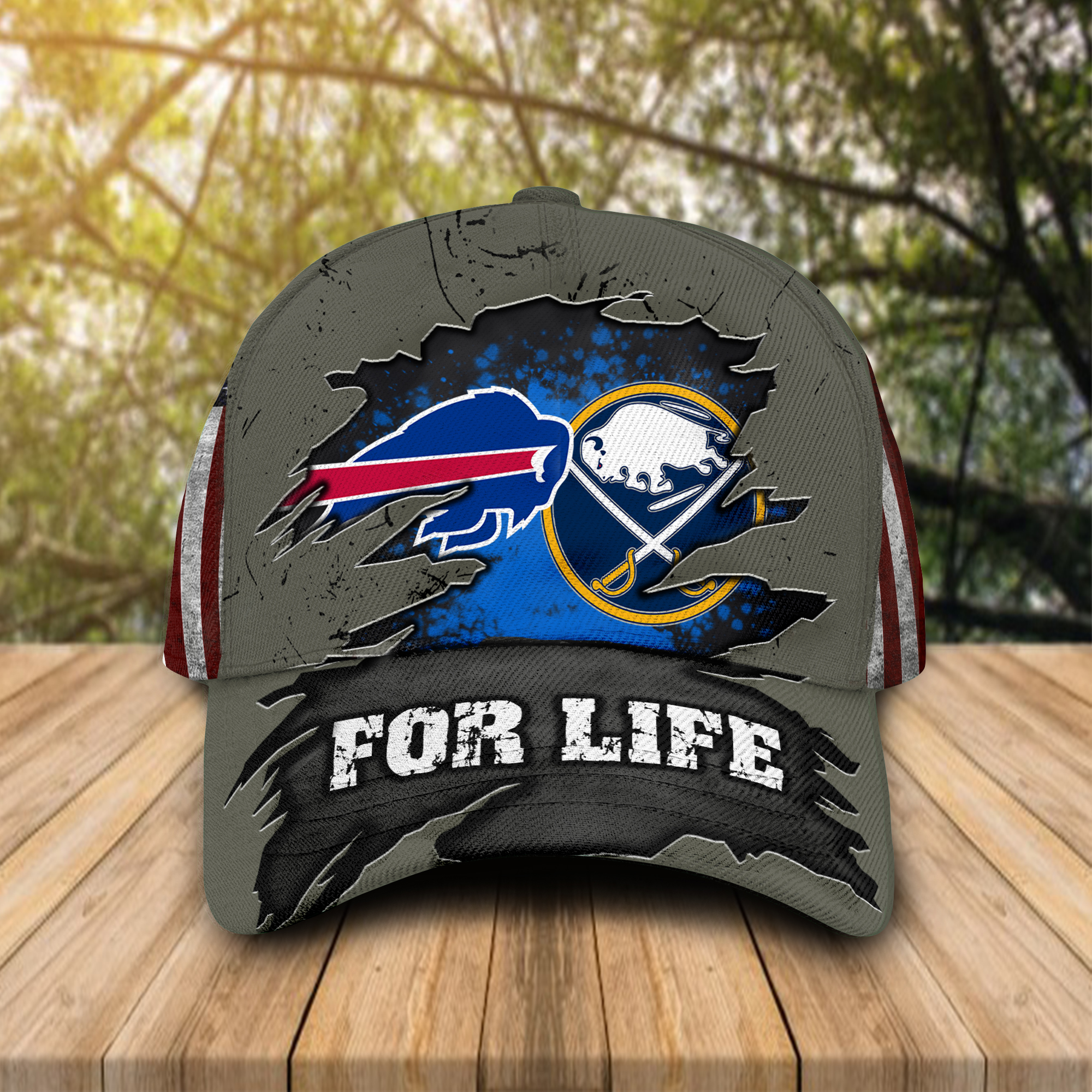 Buffalo Bills Buffalo Sabres For Life cap hat 1