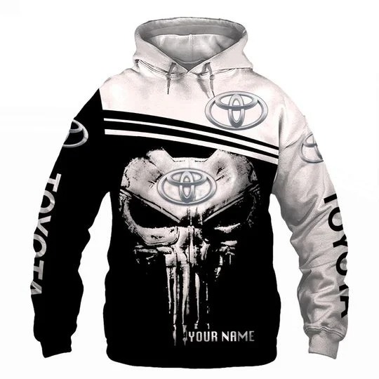 Toyota skull Punisher custom personalized 3d shirt hoodie 1