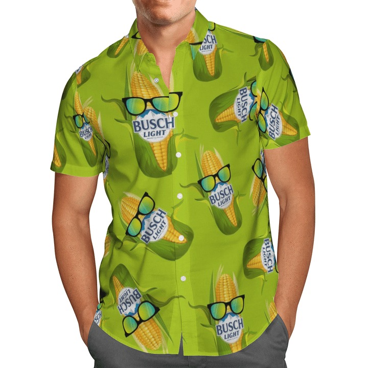 Busch Light corn hawaiian shirt 3