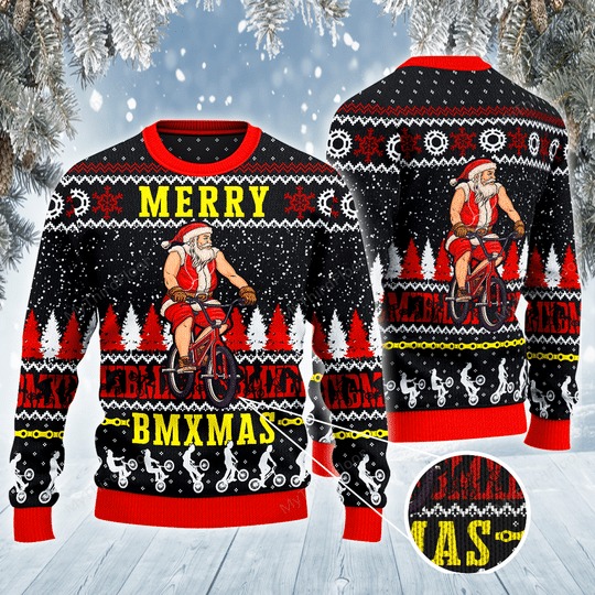 Santa Claus Mery BMXmas sweater sweatshirt 1