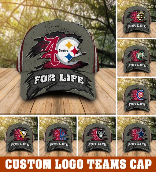 Alabama Crimson Tide with custom logo sport team cap 1