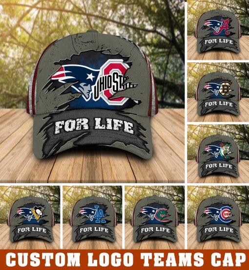 New England Patriots with custom logo sport team cap 1