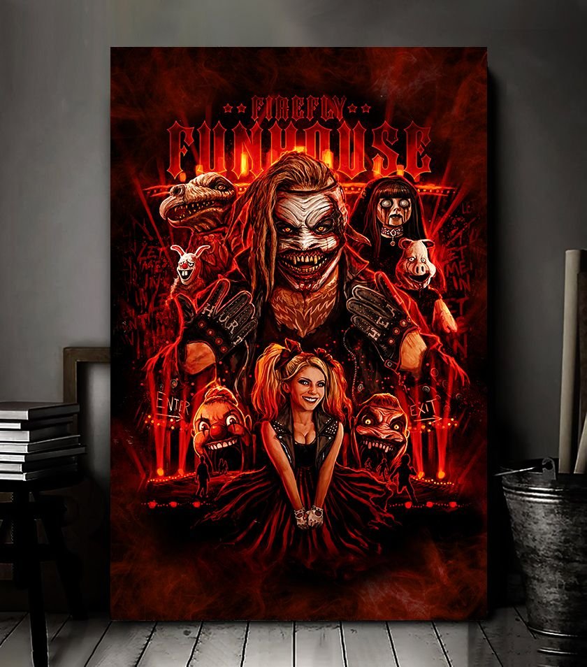 WWE The Fiend And Alexa Bliss Firefly Fun House Poster