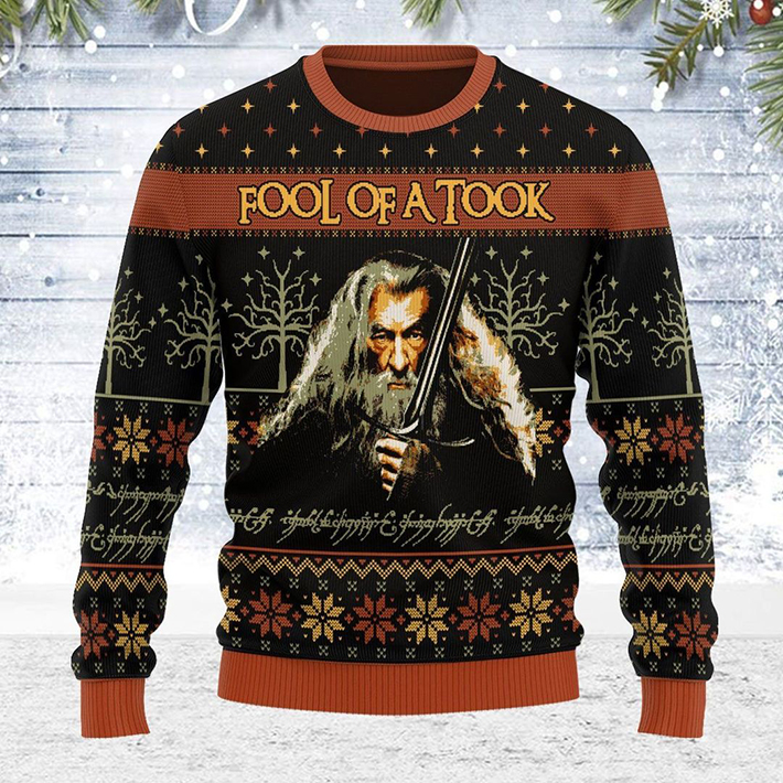 Lord Of The Rings Gandalf Fool Of A Took Ugly Christmas Sweatshirt