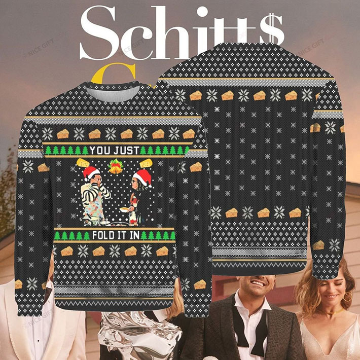Schitts Creek Fold It In ugly christmas sweater
