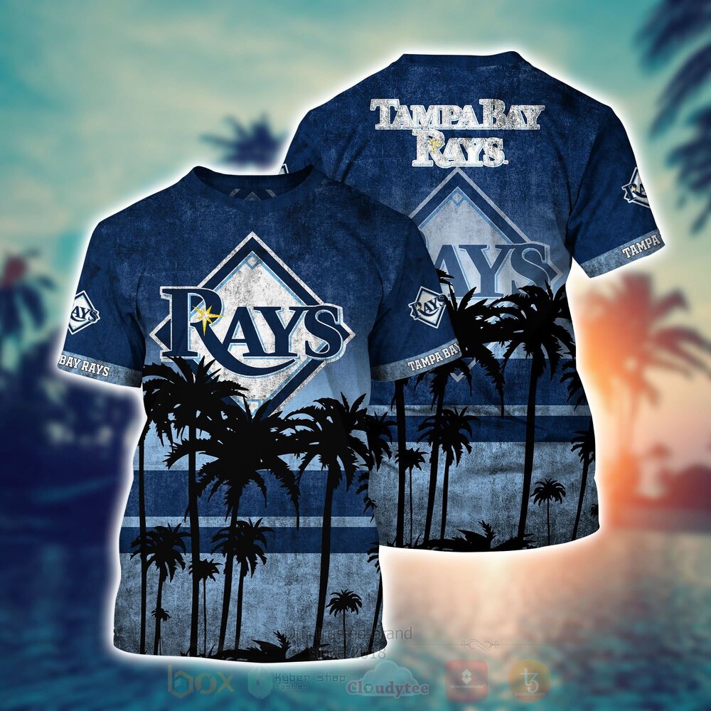 MLB Tampa Bay Rays Hawaiian Shirt Short 1