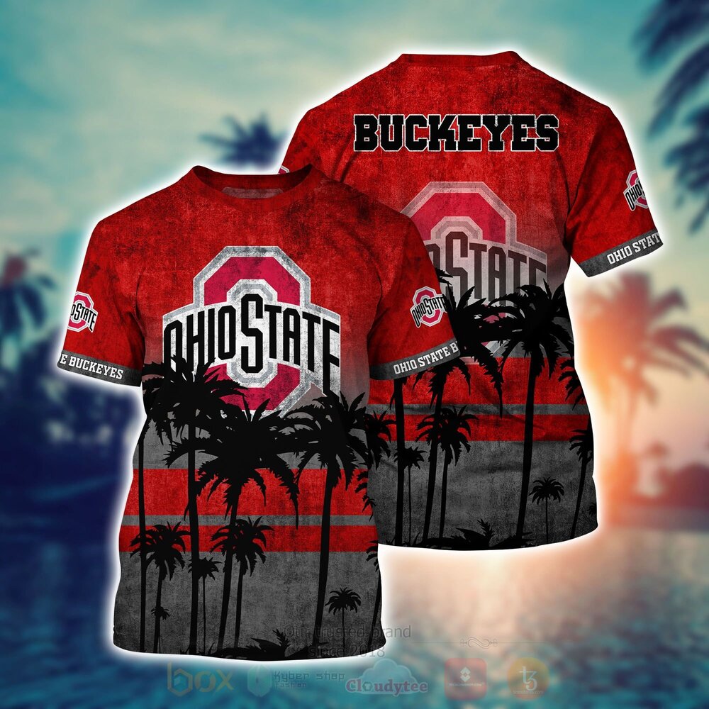 NCAA Ohio State Buckeyes Hawaiian Shirt Short 1