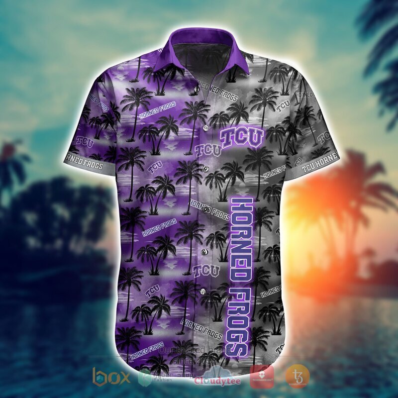 NCAA Tcu Horned Frogs Coconut Hawaiian shirt Short 1