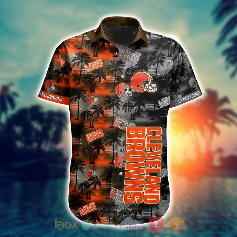 NFL Cleveland Browns Coconut Hawaiian shirt Short 1