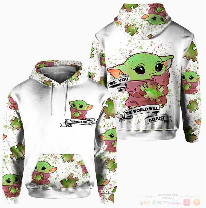 Personalize Baby Yoda Be You The World Will Adjust 3d hoodie legging 1