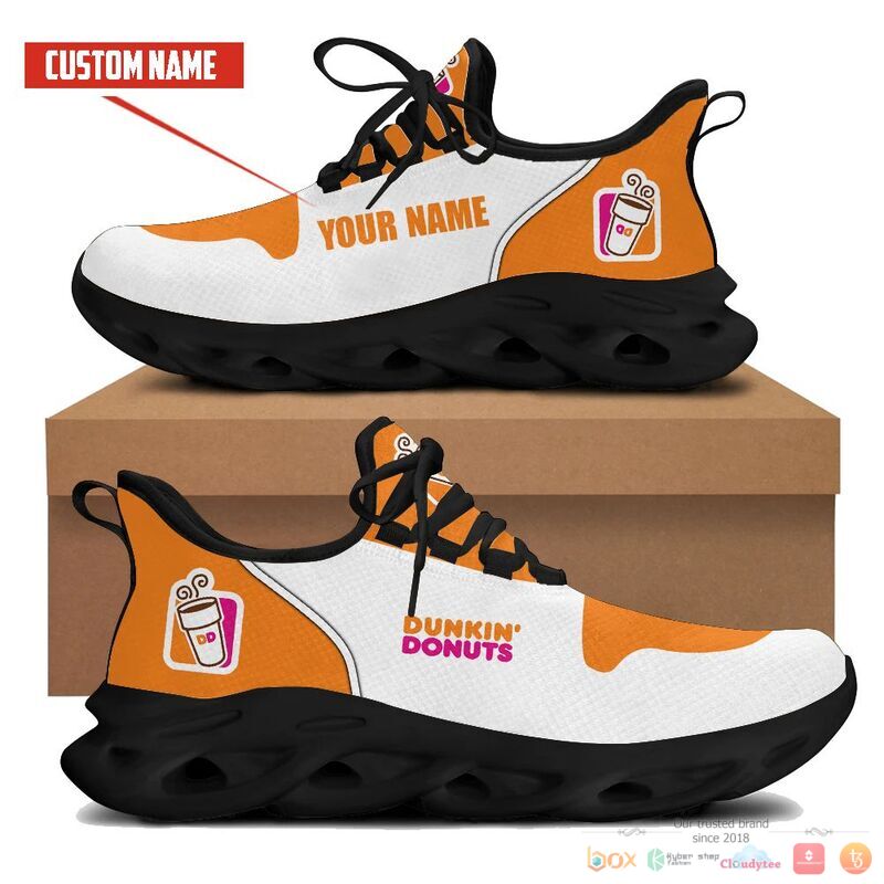 Personalized Dunkin Donuts Orange Clunky Max Soul Shoes 1