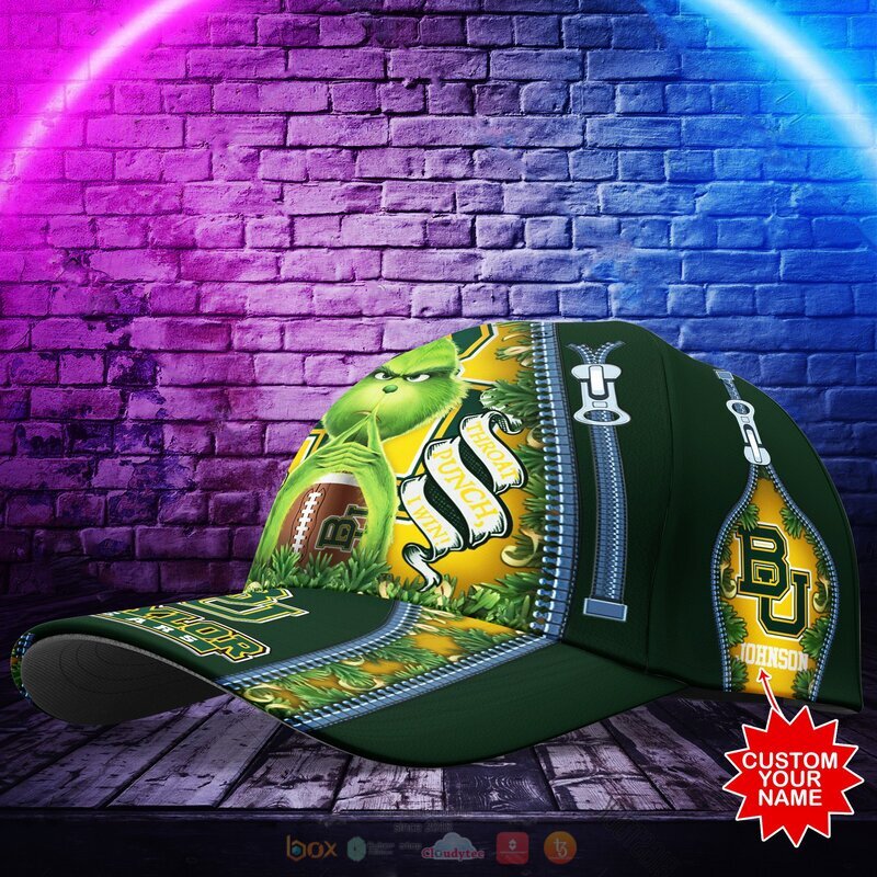 Personalized NCAA Baylor Bears The Grinch Cap 1