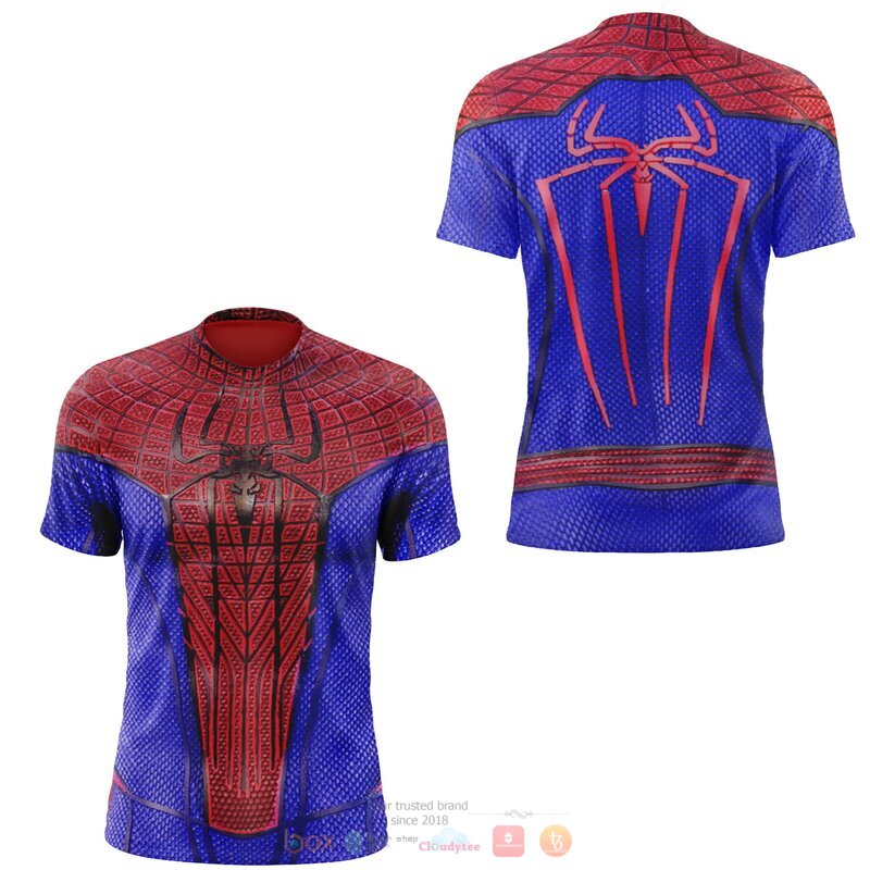 Spider Man blue 3d over printed shirt hoodie 1