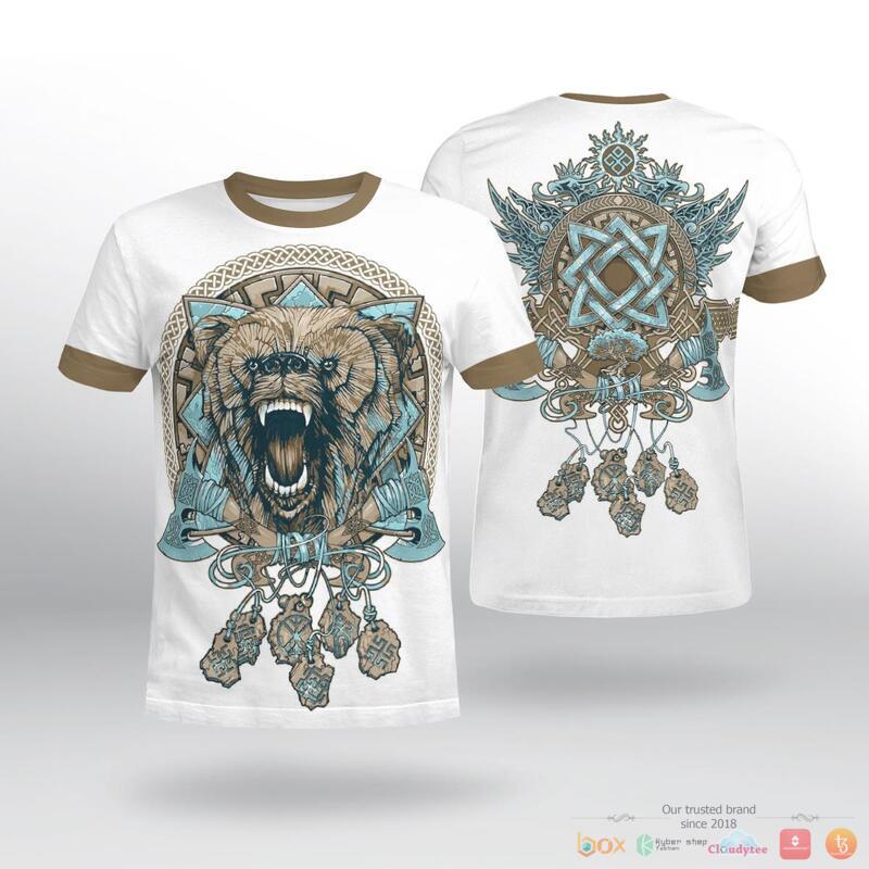 Viking Wolf Graphic 3d shirt Hoodie 1