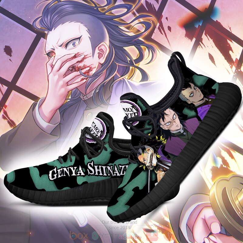 Anime Demon Slayer Genya Shinazugawa Reze Shoes 1