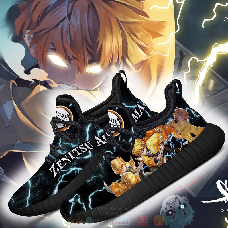 Anime Demon Slayer Zenitsu Thunder Breathing Reze Shoes 1