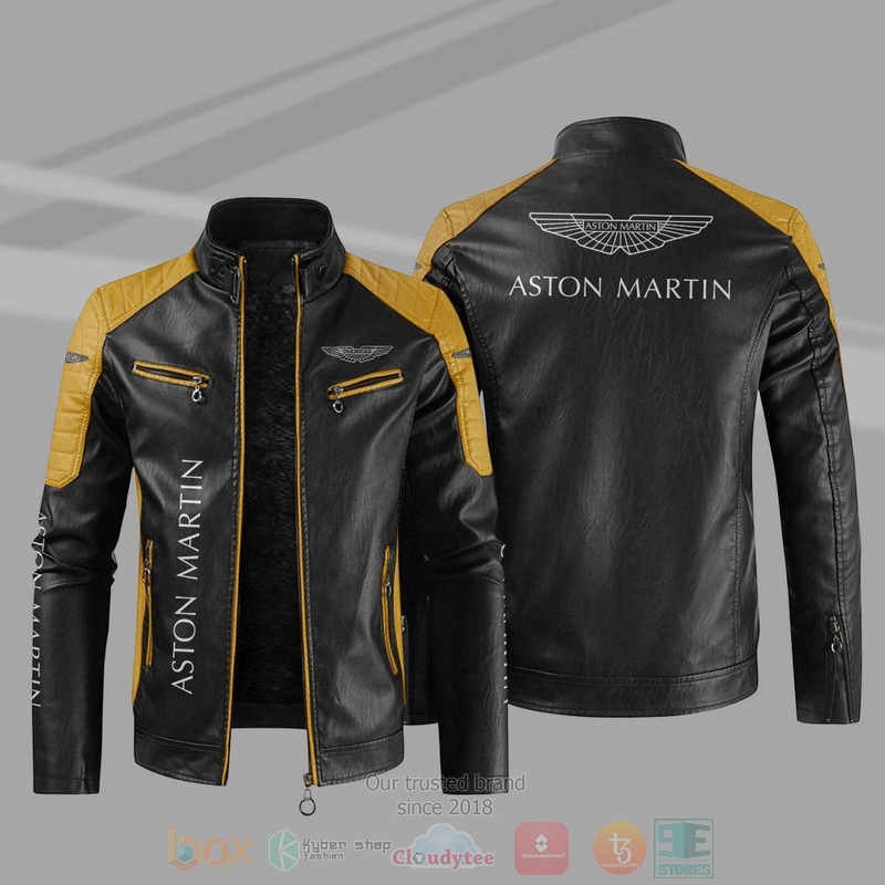 Aston Martin Block Leather Jacket 1