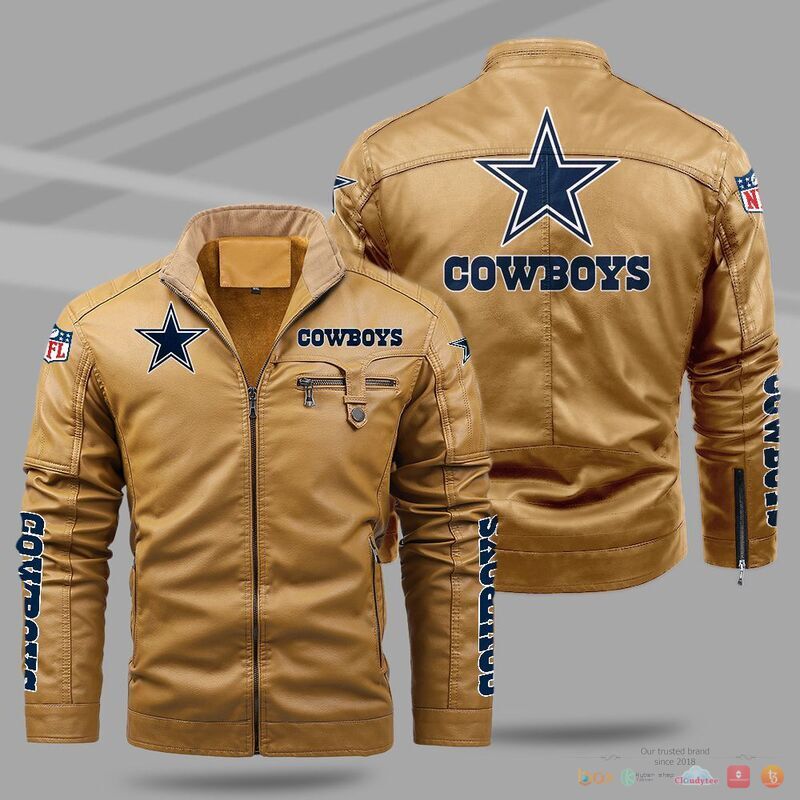 Dallas Cowboys NFL Trend Fleece Leather Jacket 1
