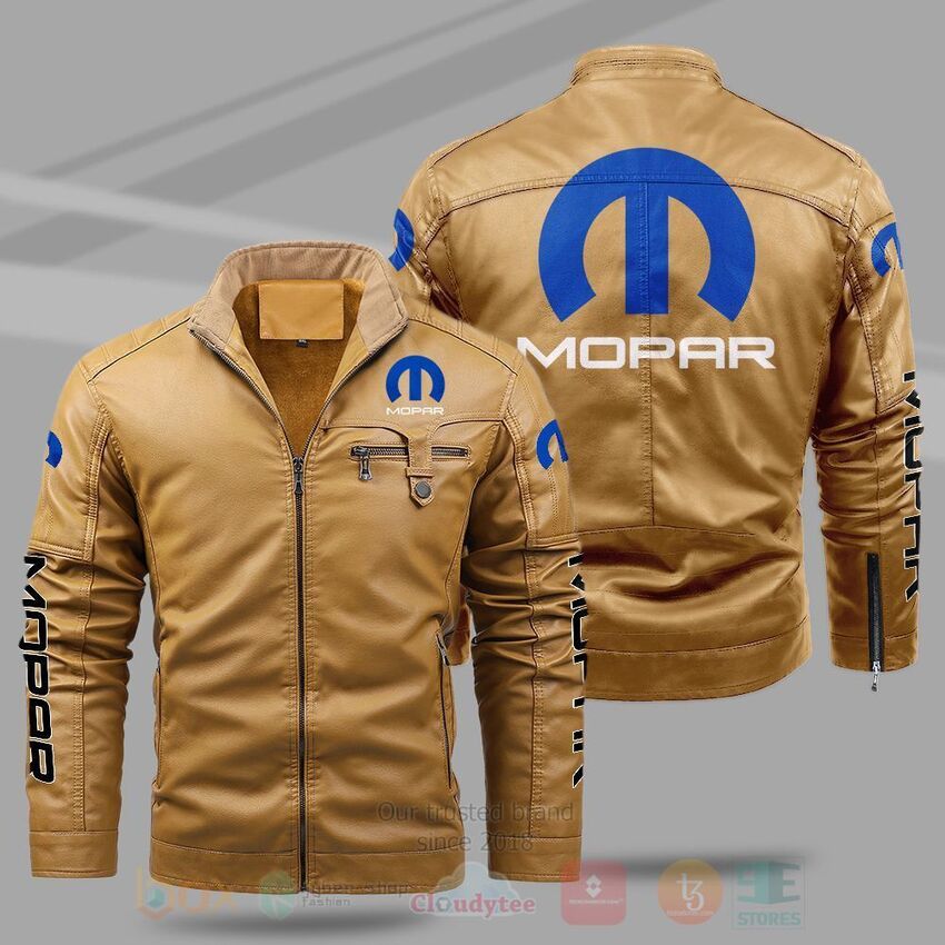 Mopar Fleece Leather Jacket 1