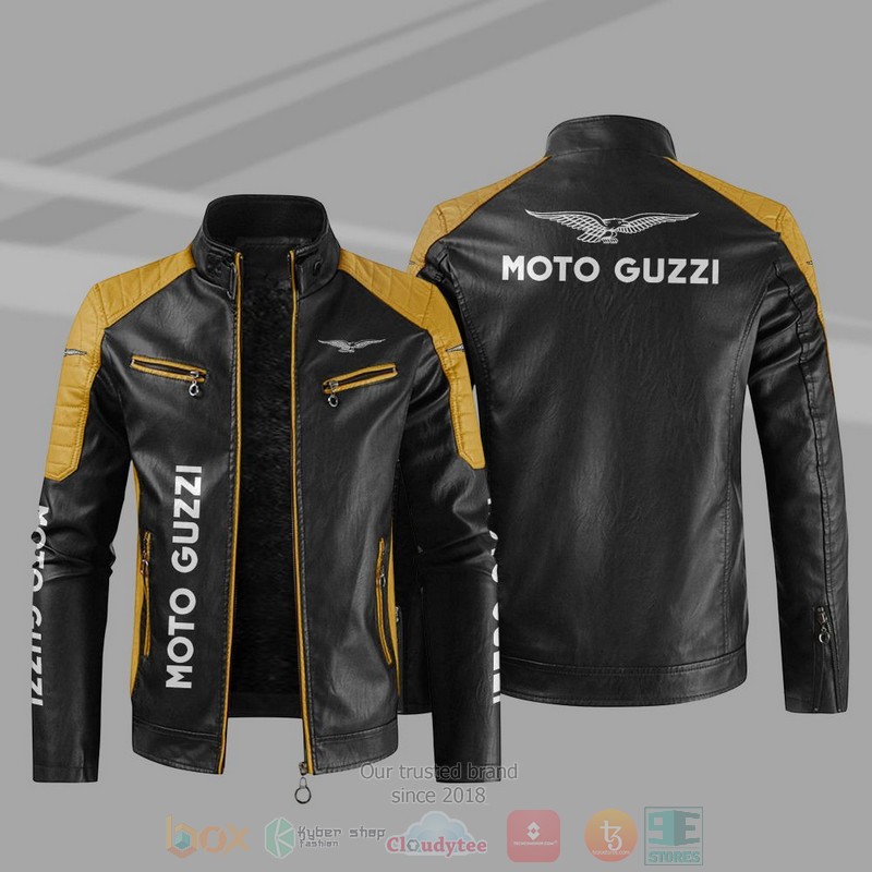 Moto Guzzi Block Leather Jacket 1
