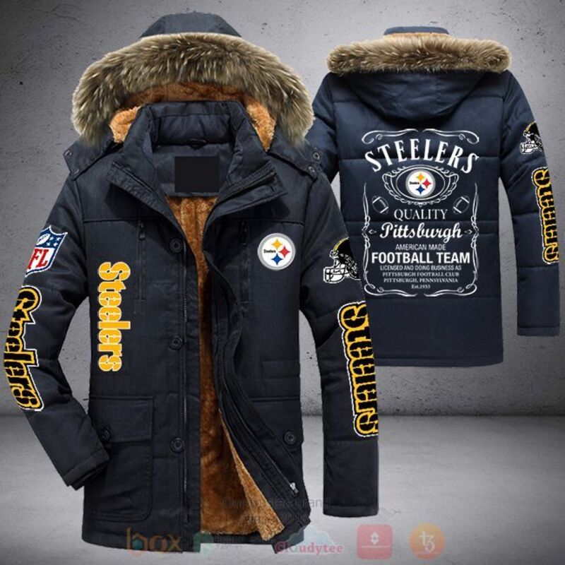 NFL Pittsburgh Steelers Football Team Parka Jacket 1