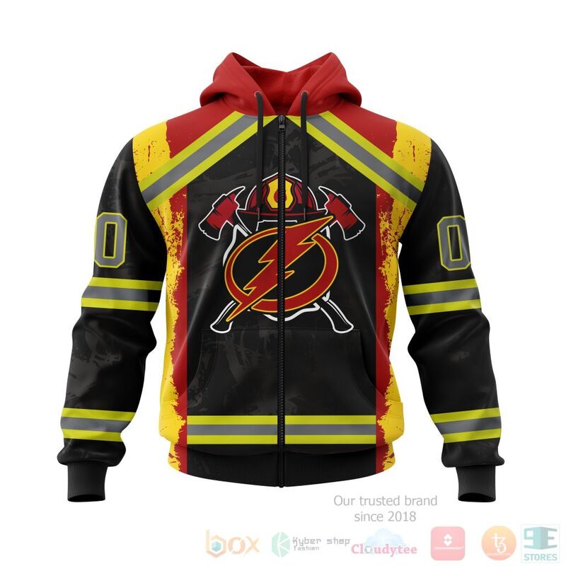NHL Tampa Bay Lightning Honnor Firefighter Black 3D Hoodie Shirt 1