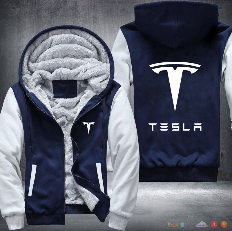 Tesla Fleece Hoodie Jacket 1