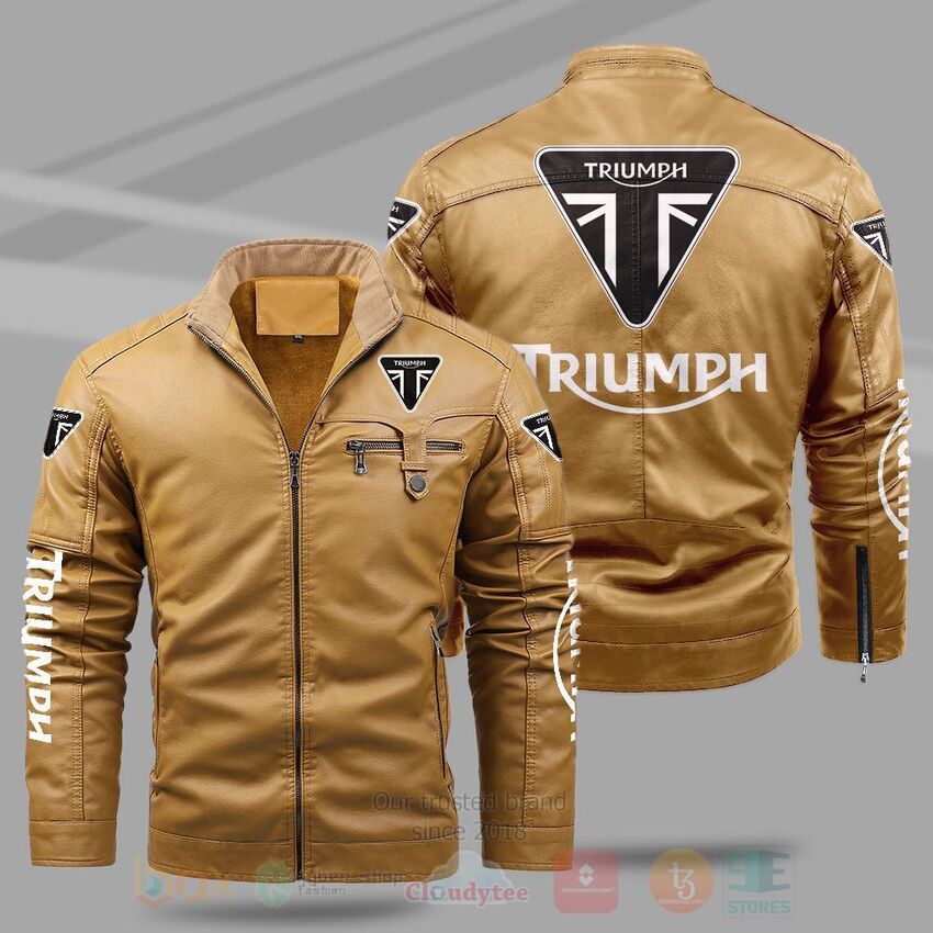 Triumph Motorcycles Fleece Leather Jacket 1