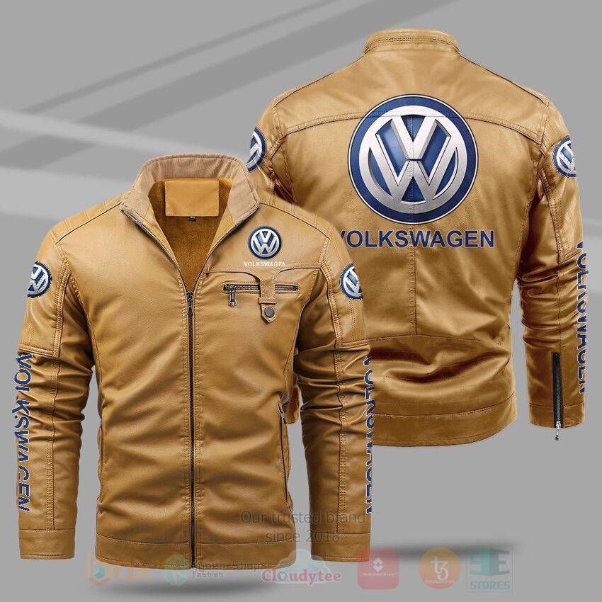 Volkswagen Fleece Leather Jacket 1