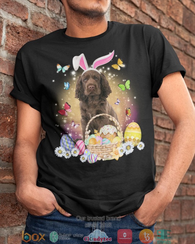 Easter Bunny Sussex Spaniel 2d shirt hoodie 1