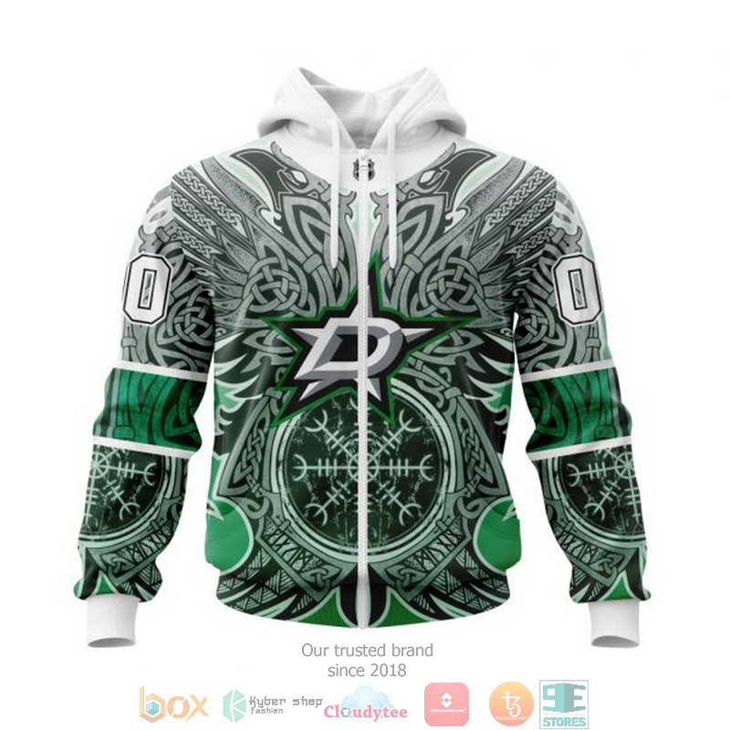 Personalized Dallas Stars NHL Norse Viking Symbols custom 3D shirt hoodie 1