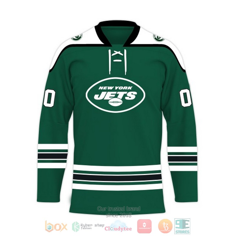 Personalized New York Jets NFL Custom Hockey Jersey 1