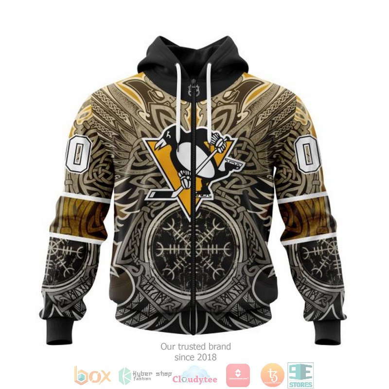 Personalized Pittsburgh Penguins NHL Norse Viking Symbols custom 3D shirt hoodie 1