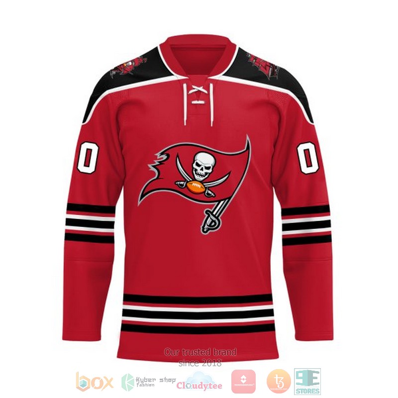 Personalized Tampa Bay Buccaneers NFL Custom Hockey Jersey 1