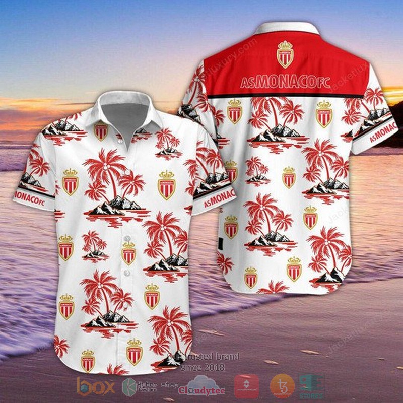 AS Monaco FC Hawaiian Shirt Shorts