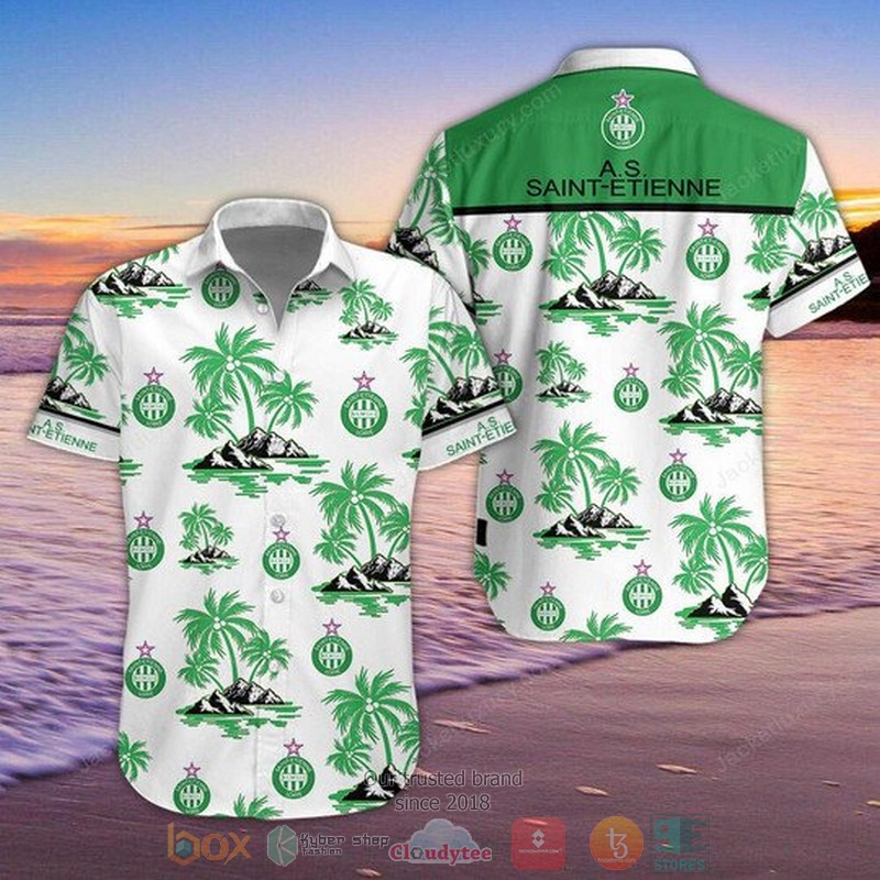 AS Saint Etienne Hawaiian Shirt Shorts
