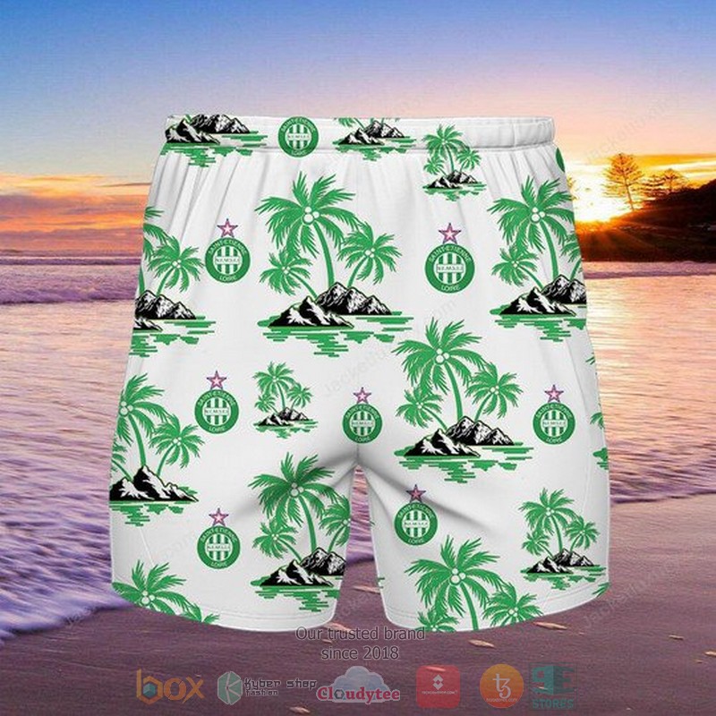AS Saint Etienne Hawaiian Shirt Shorts 1