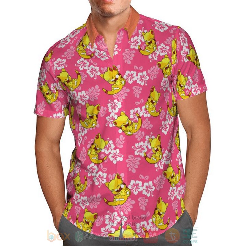 Abra Pokemon Summer Hawaiian Shirt 1