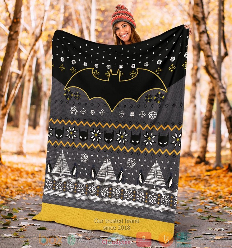 Batman Art Ugly Christmas Blanket 1 2 3 4