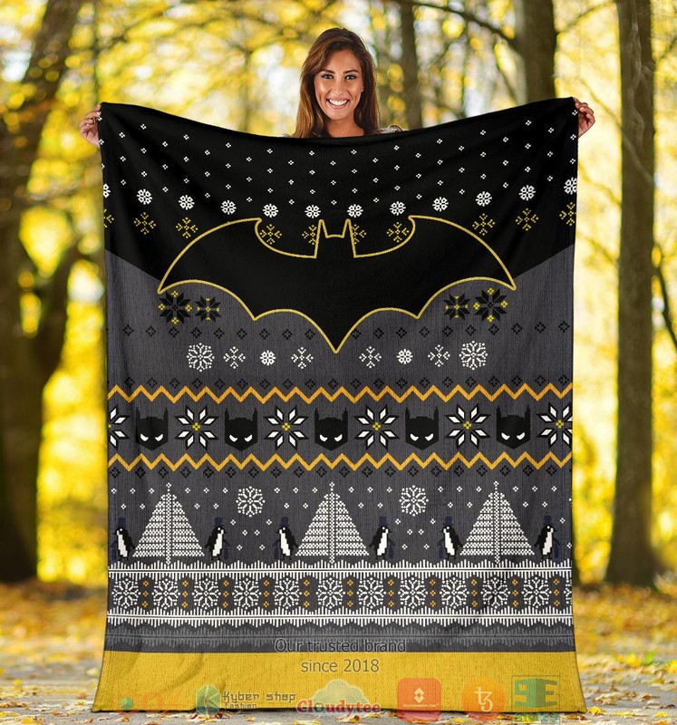 Batman Art Ugly Christmas Blanket 1 2 3 4 5
